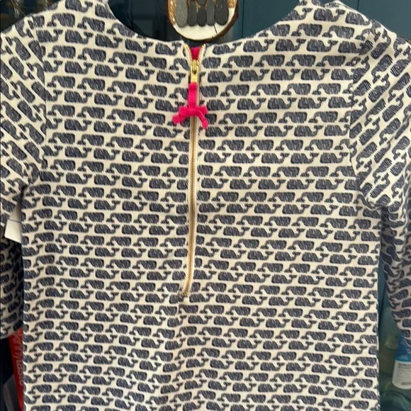 Patterned Black and White Dress - Picture 7 of 8